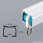 Ручной карниз для штор с тросом, алюминиевый, прямой, потолочный, тихий ход