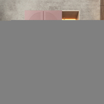 Шкаф Агератум МДФ двухсекционный с стеллажом Лайн бохо (0,27) А10017 матовая - Дуб Сонома 3025  150*60*240