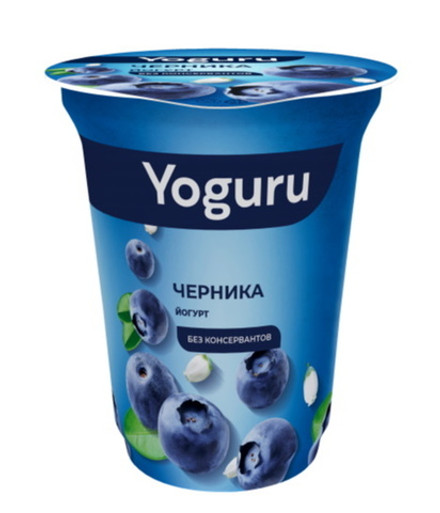 Йогурт "YOGURU" 1,5% 310г. Черника Минск