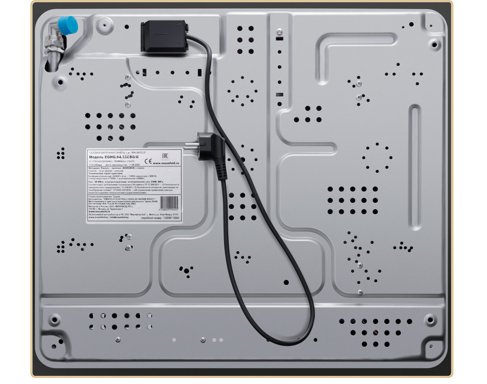 Газовая варочная панель MAUNFELD EGHG.64.33CBG/G фото 3