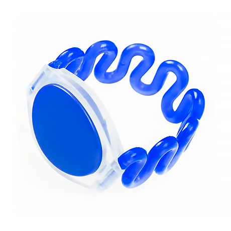 Пружинный RFID браслет Mifare 1K СИНИЙ