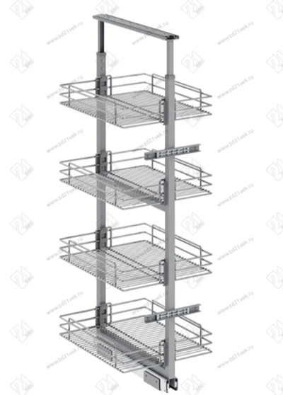 S-1144-C Шкаф-колонна в базу 350 мм, Starax, 6-ти ярусная, (280х510х1850-2000 мм)