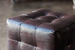 Пуф Лотос Коричневый ЭкоКожа