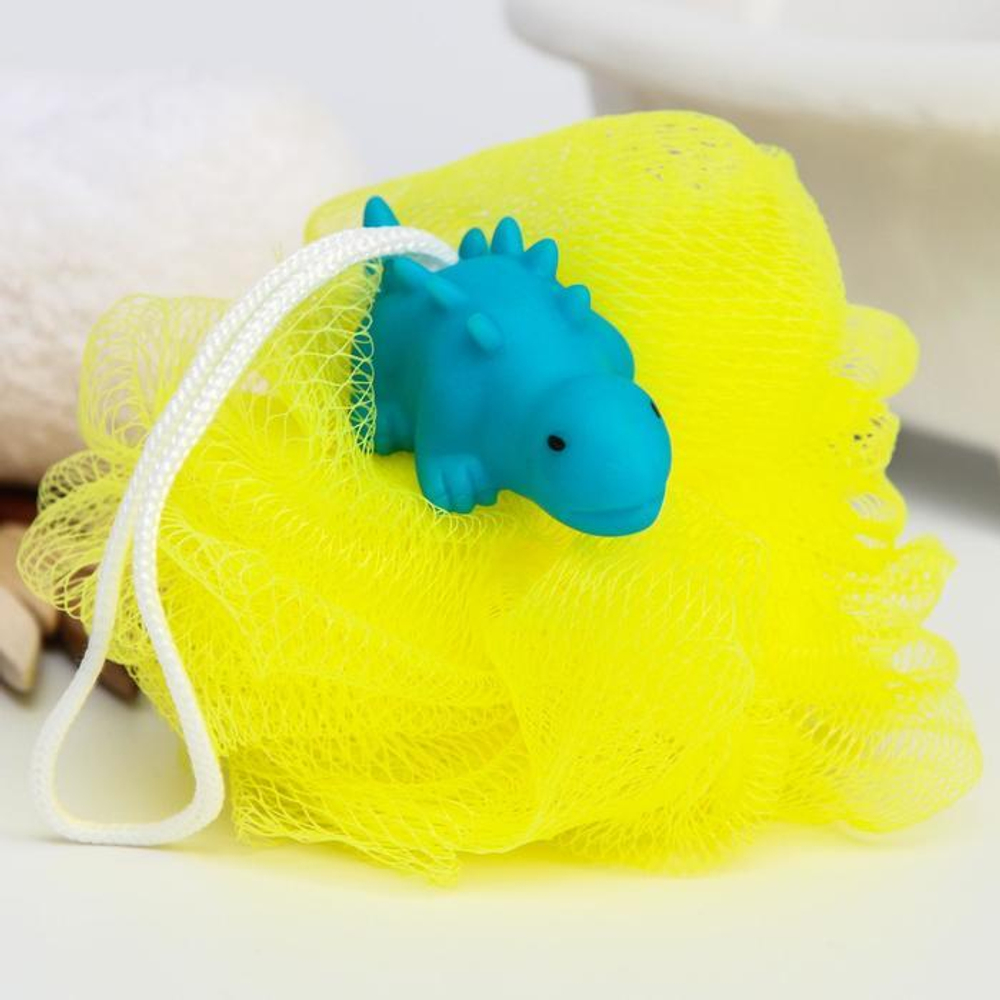 5437575 Мочалка детская для купания "Динозаврик"