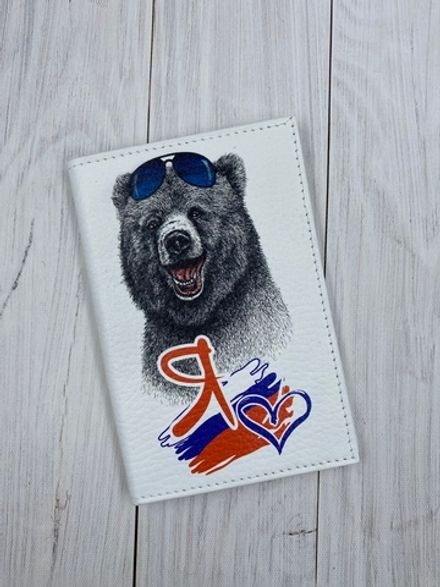 Обложка на паспорт "Миша РФ"