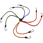 Жгут для Фиксации инвентаря Резиновый с крючками 10х1000мм 1шт Цвет Ассорти ( стяжка для груза )