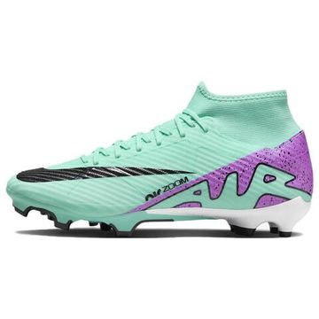 NIKE Mercurial Superfly 9 Футбольные бутсы MID Топ Зеленый-фиолетовый Унисекс