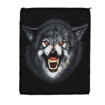 Нашивка Волк оскал (110Х90)