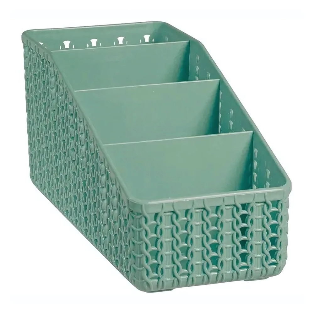 Органайзер ВЯЗАНИЕ 4 секции фисташковый