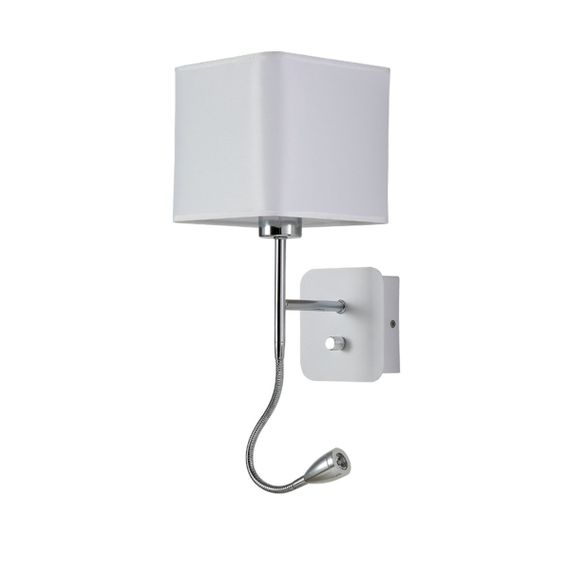 Бра Crystal Lux Paco AP2 Chrome/White