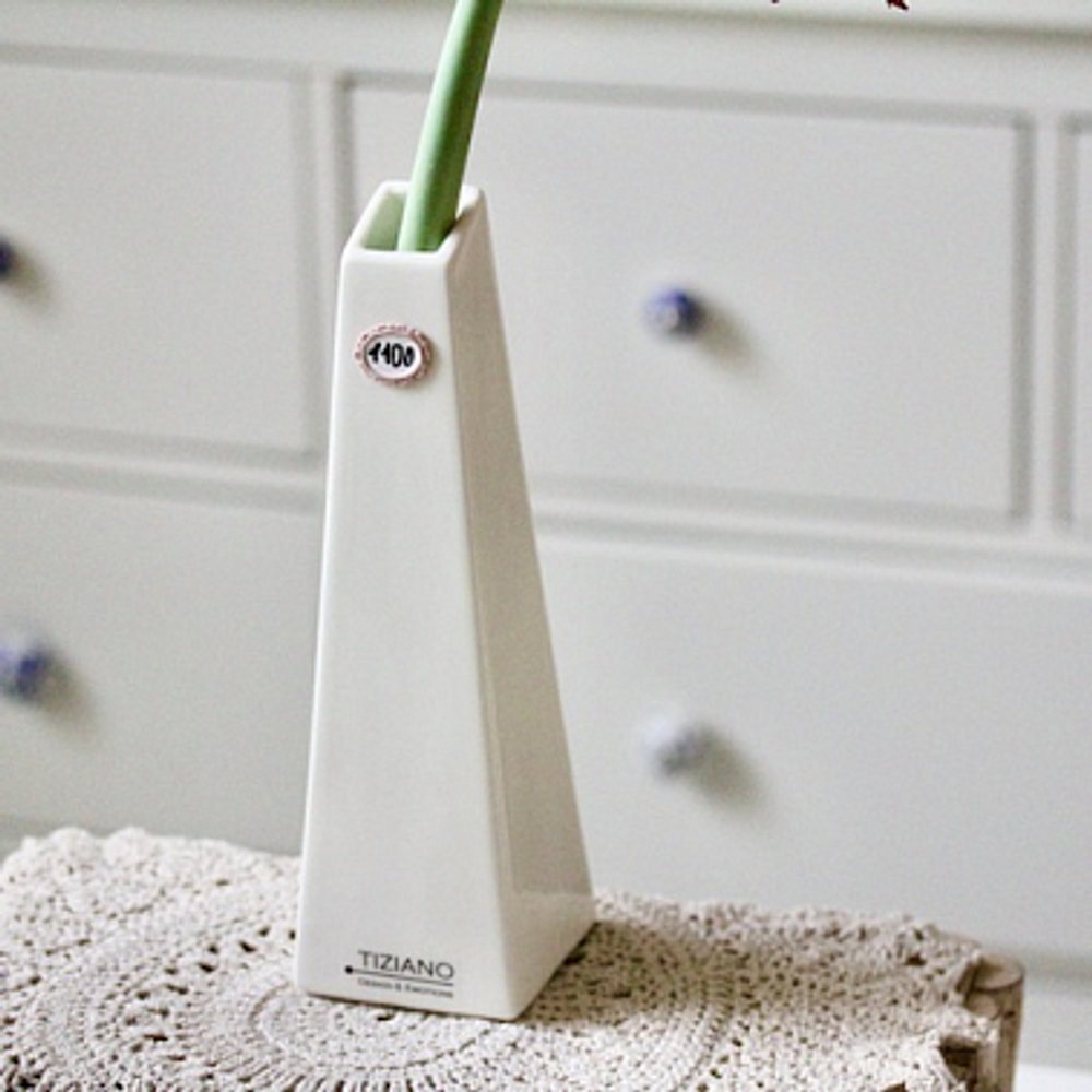 Ваза керамическая конус усеченный Tiziano 7 x 25 см