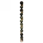 Новогодние шары 3 см (набор 12 шт) «Микс фактур», изумруд