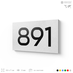 Номер на дверь 891, табличка на дверь для офиса, квартиры, кабинета, аудитории, склада, белая 120х70 мм, Айдентика Технолоджи