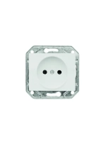 Розетка ProfiTec Corsa с защитными шторками белая