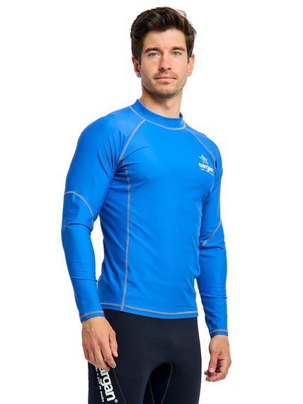 Футболка рашгард лонгслив Sargan Агидель UPF 50+ мужская синяя