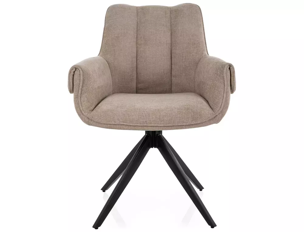 Стул SIGNAL GIO t.250 бежевый/черный, поворотный