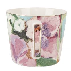 Набор чайный 4пр. "Flowers" (2 персон) v=220мл (фарфор) (подарочная упаковка)