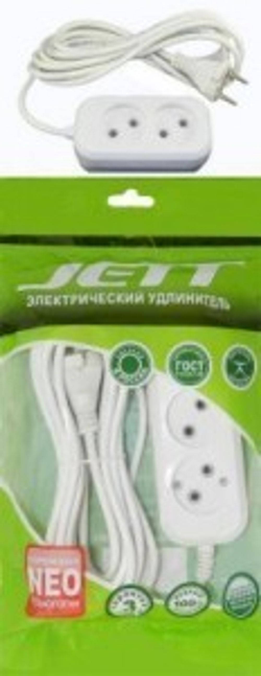 Удлинитель Jett 2роз. 7м 10А