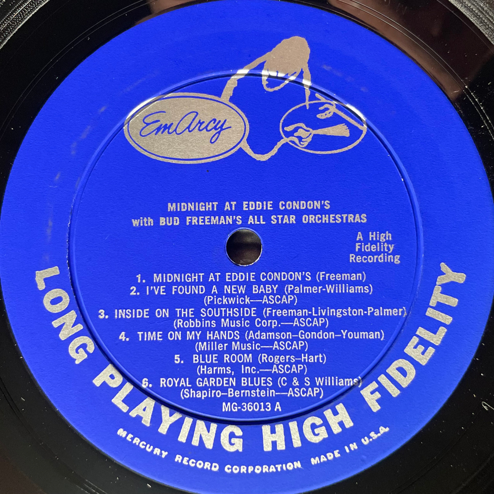 Bud Freeman's All Star Orchestra ‎– Midnight At Eddie Condon's (США 1955г.)