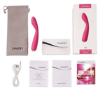 Ярко-розовый G-стимулятор IRIS Clitoral   G-spot Vibrator - 18 см.