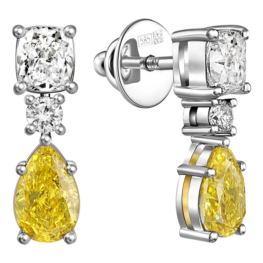 Серьги  2.577 ct