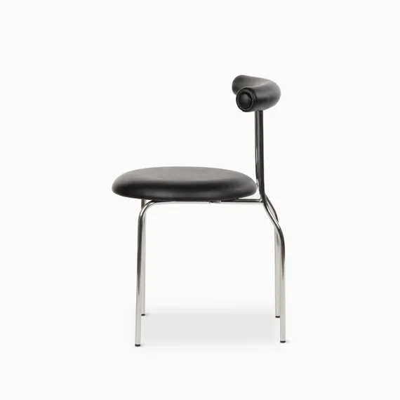 Cтул Rider, черная экокожа