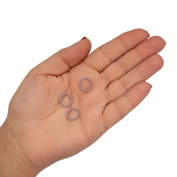 Кольцо для бретели лавандово-серое 10 мм