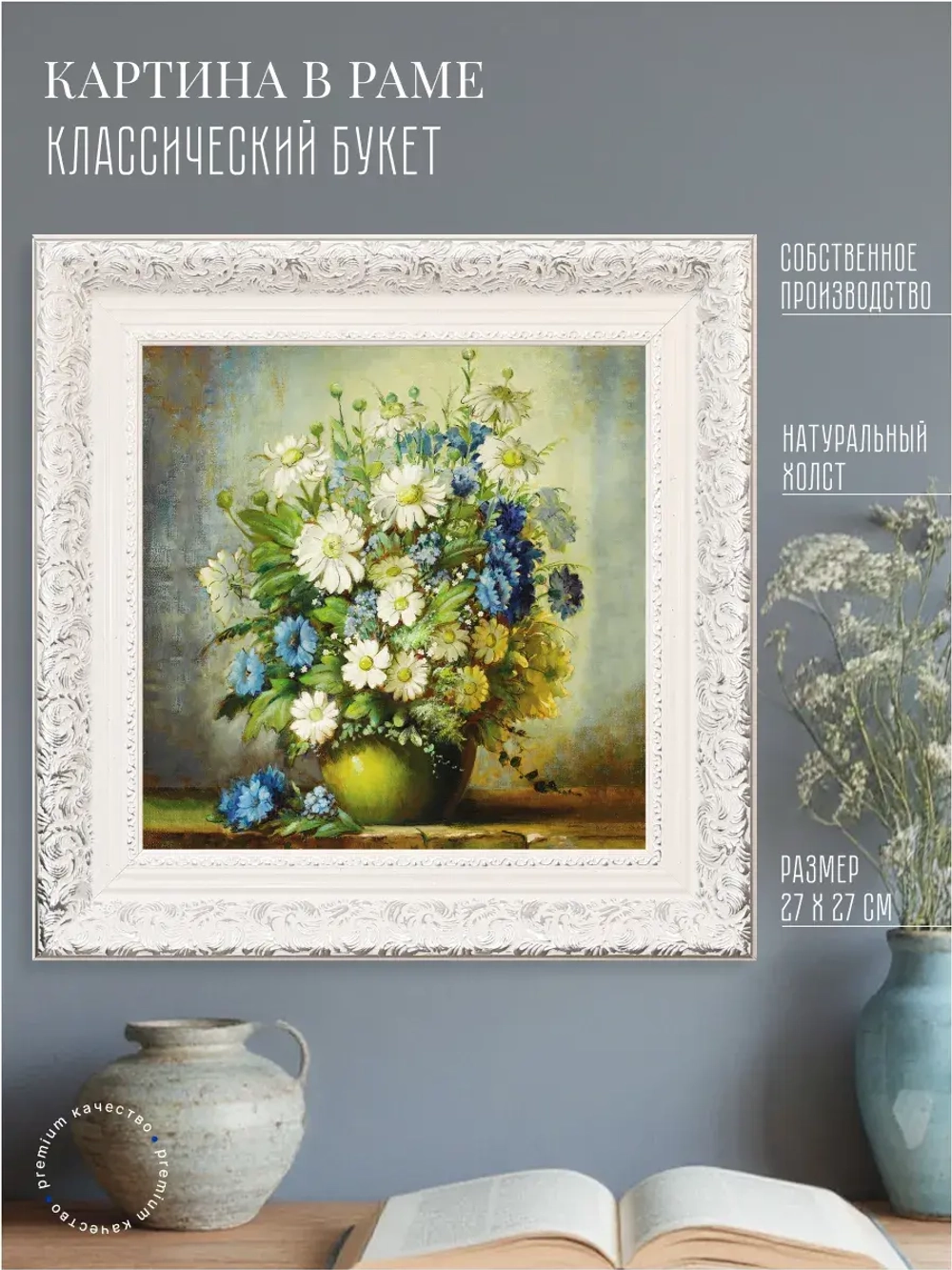 Картина на стену интерьерная на холсте 27*27 см