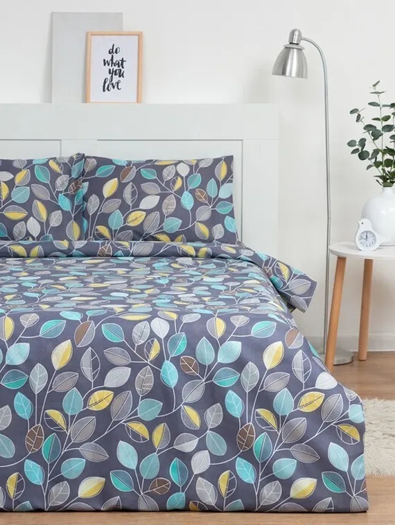 Постельное бельё 1,5сп Экономь и Я «Осенний лес» 143х215см, 145х214см, 50х70см-1 шт, 60 г/м2, микрофибра