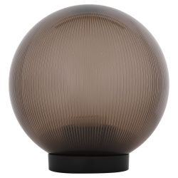 Садово-парковый светильник ЭРА НТУ 02-60-205 шар дымчатый призма на опору / кронштейн IP44 Е27 max60Вт d200mm | Садово-парковые светильники