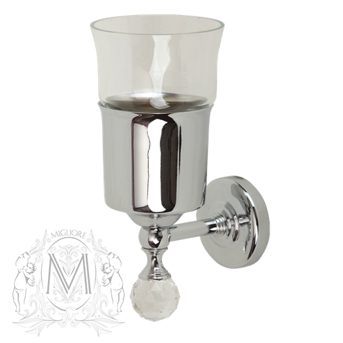Стакан настенный Migliore Amerida ML.AMR-60.402.CR Swarowski хром