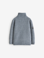 Джемпер с молнией для мальчика Next 434-134, Серый