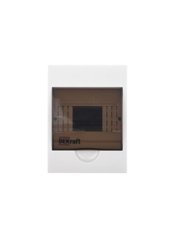 Корпус навесной ЩРН-П-6 20х15х10 6мод. IP41 пластик. DEKraft 31009DEK