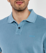 Поло Prime BOSS ORANGE - бирюзовый(50507813)