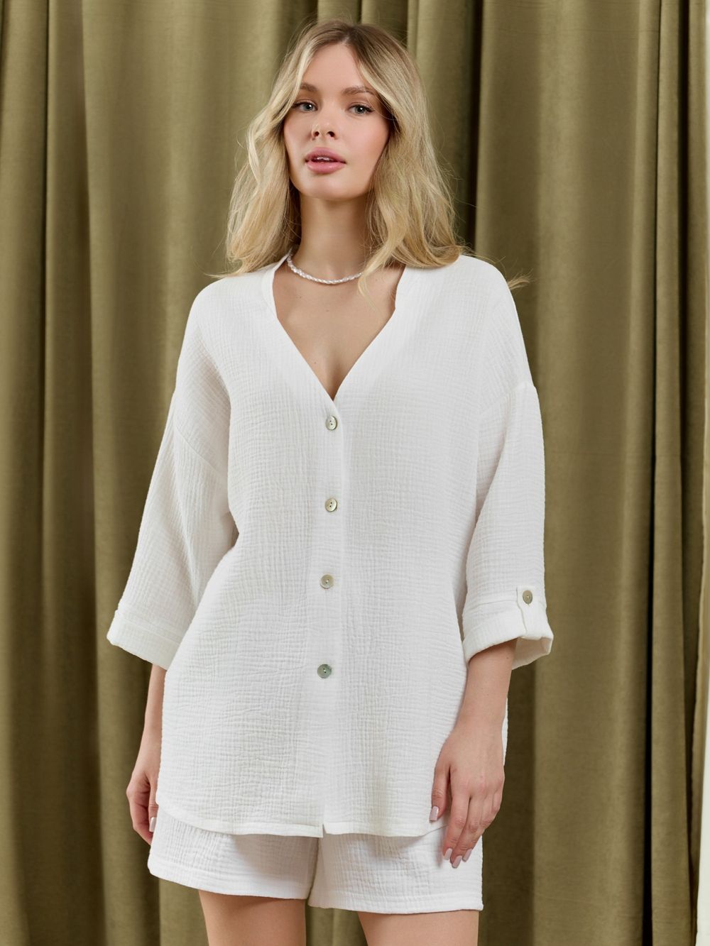 Блузка женская Асель-2 Виотекс БЕЛЫЙ