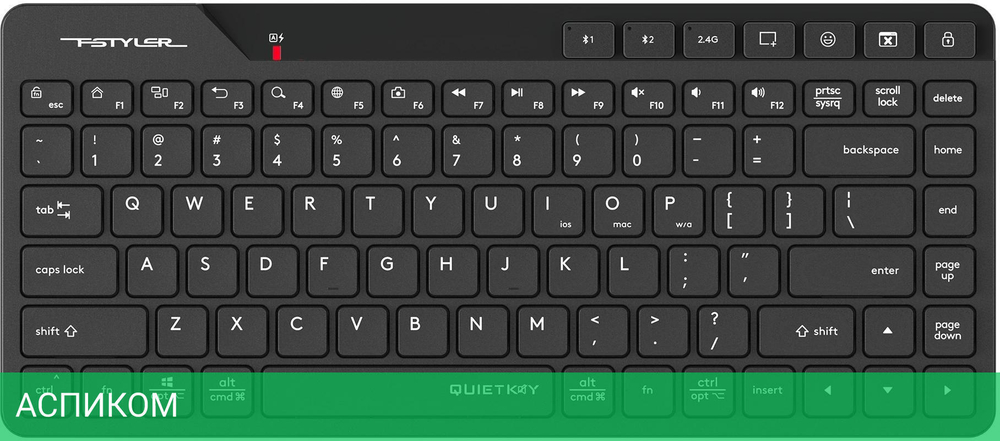 Клавиатура A4Tech Fstyler черный (FBK26C AS)