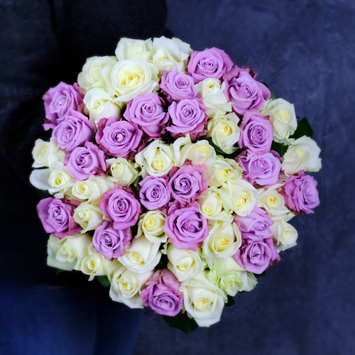 Купить Букет 51 роза "Лунная соната"