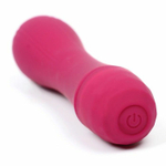 Бордовый мини-вибратор LILO - 11,8 см. (Цвет: бордовый)