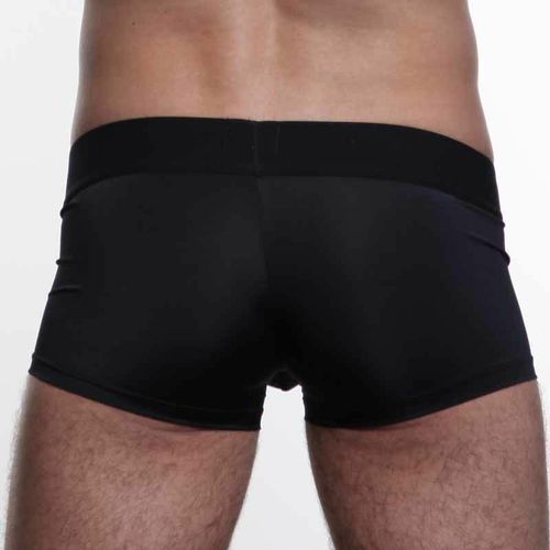 Мужские трусы хипсы черные с черной резинкой HOM Night Therapy Trunk Black