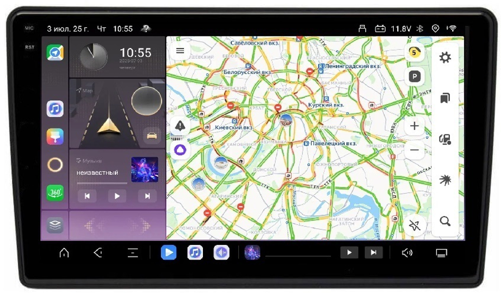 Магнитола для Jeep Grand Cherokee WK2 2013-2021 (взамен 8.4" экрана) - Carmedia SF-9176 QLed+2K, Android 13, TS20, CarPlay, 4G SIM-слот