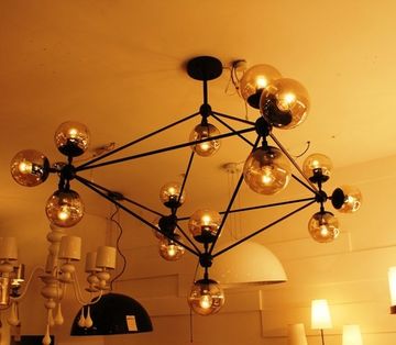 replica Modo Chandelier by   ROLL&HILL ( 15 globes ) white