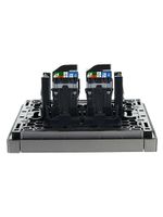 FORTE&PIANO Розетка компьютерная двойная RJ45 кат.5E FP533 сталь IEK