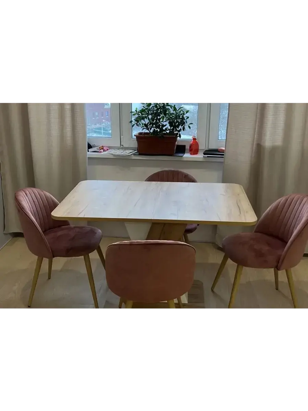 Стол кухонный обеденный раздвижной 120,1х80х75,5 см