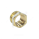 Футорка латунь никель Ду 15х10 (1/2"х3/8") НР/ВР 9024 ГОСТ 32585-2013 Aquasfera 9024-01
