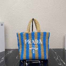 Prada Raffia Tote Bag 24 cm