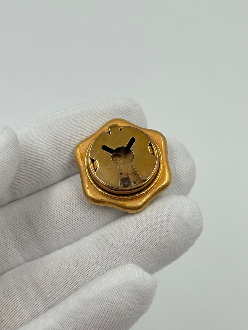 Накладка на пуговицу биколор