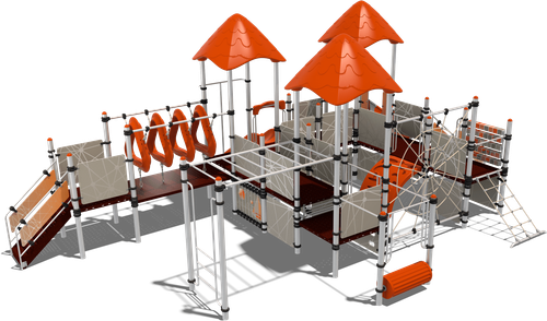 Детский городок Гавайи (паттерн Vector)