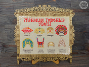 Сэмплер "Женские головные уборы"