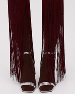 Гольфы с бахромой Пыльное Мерло