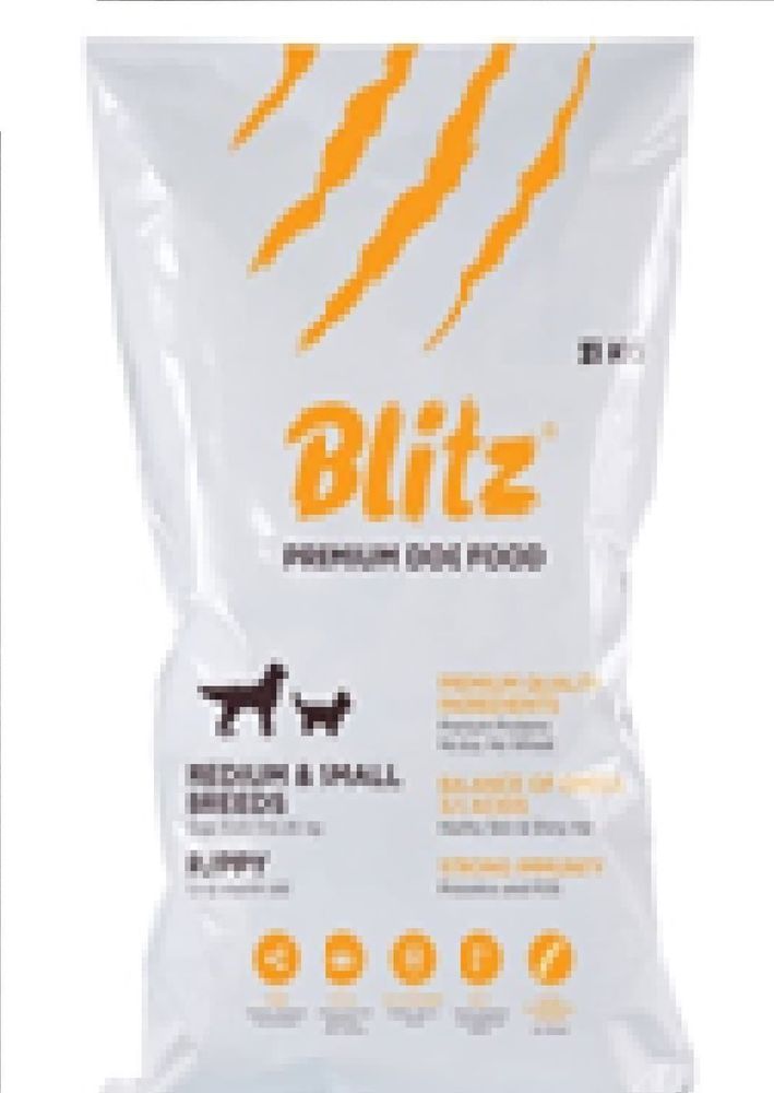 BLITZ 13кг PUPPY MEDIUM &amp; SMALL BREED/корм для щенков средних и мелких пород/